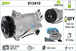 COMPRESOR CLIMATIZARE VALEO 813410 - Compatibil cu BUICK (SGM), CHEVROLET, CHEVROLET (SGM), OPEL, VAUXHALL
