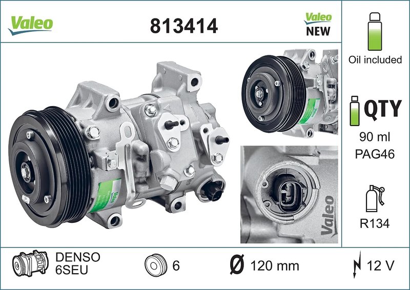 Compresor climatizare Valeo 813414