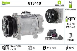 COMPRESOR CLIMATIZARE VALEO 813419 - Compatibil cu FORD, SEAT, VW