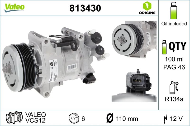 Compresor climatizare Valeo 813430