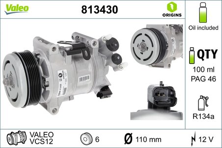 Compresor climatizare Valeo 813430