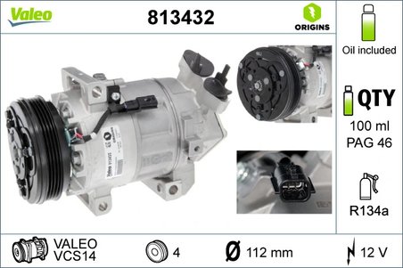 Compresor climatizare Valeo 813432