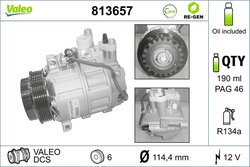 COMPRESOR CLIMATIZARE VALEO 813657 - Compatibil cu MERCEDES-BENZ, MERCEDES-BENZ (FJDA)