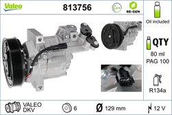 COMPRESOR CLIMATIZARE VALEO 813756 - Compatibil cu DACIA, NISSAN, RENAULT