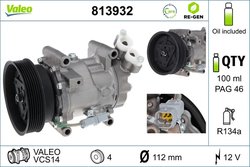 COMPRESOR CLIMATIZARE VALEO 813932 - Compatibil cu DACIA, RENAULT