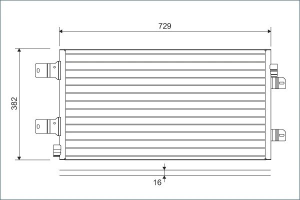 RADIATOR CLIMATIZARE VALEO 814003 - Compatibil cu NISSAN, OPEL, RENAULT, VAUXHALL