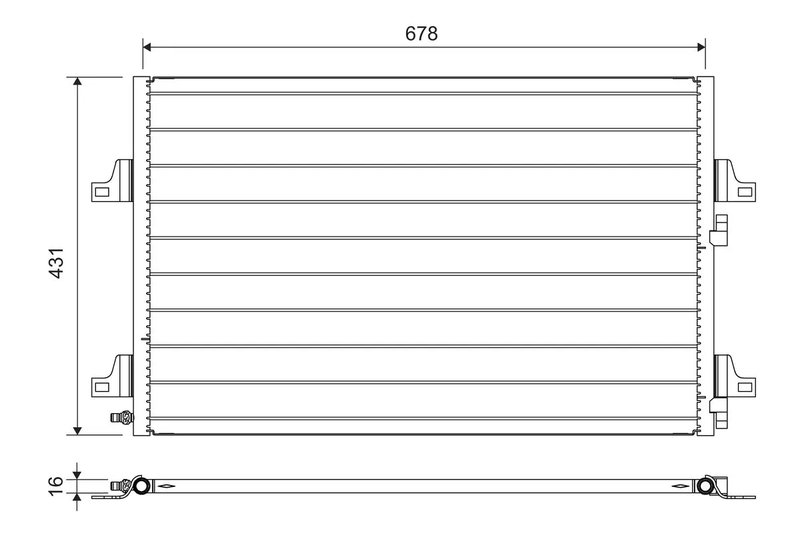 RADIATOR CLIMATIZARE VALEO 814007 - Compatibil cu RENAULT