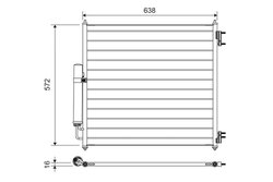 RADIATOR CLIMATIZARE VALEO 814053 - Compatibil cu LAND ROVER