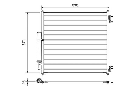 RADIATOR CLIMATIZARE VALEO 814053 - Compatibil cu LAND ROVER