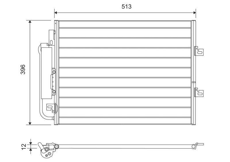 RADIATOR CLIMATIZARE VALEO 814061 - Compatibil cu RENAULT