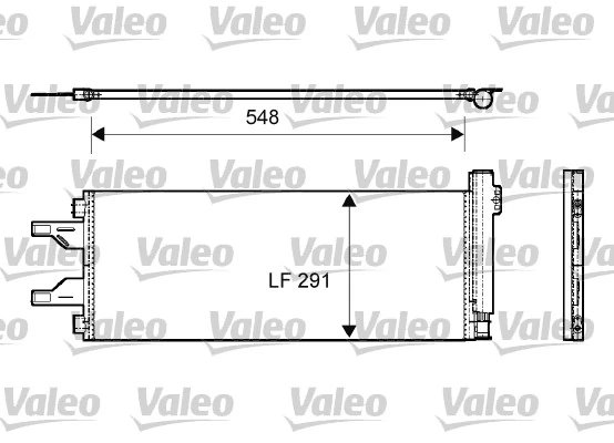 RADIATOR CLIMATIZARE VALEO 814069 - Compatibil cu CITROEN, FIAT, OPEL, PEUGEOT, VAUXHALL