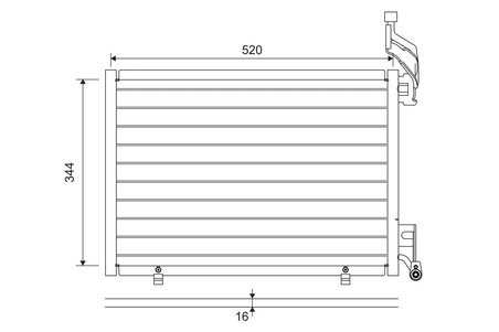 RADIATOR CLIMATIZARE VALEO 814075 - Compatibil cu FORD