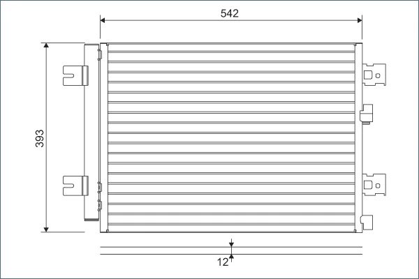 RADIATOR CLIMATIZARE VALEO 814077 - Compatibil cu DACIA, LADA, RENAULT