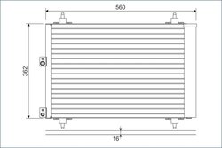 RADIATOR CLIMATIZARE VALEO 814080 - Compatibil cu CITROEN, PEUGEOT
