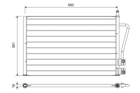 Radiator climatizare Valeo 814083