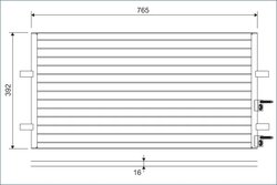 RADIATOR CLIMATIZARE VALEO 814087 - Compatibil cu FORD, FORD AUSTRALIA