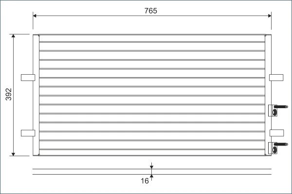 RADIATOR CLIMATIZARE VALEO 814087 - Compatibil cu FORD, FORD AUSTRALIA