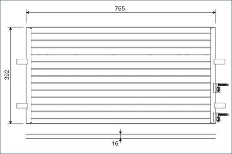 RADIATOR CLIMATIZARE VALEO 814087 - Compatibil cu FORD, FORD AUSTRALIA