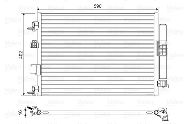 Radiator climatizare Valeo 814161