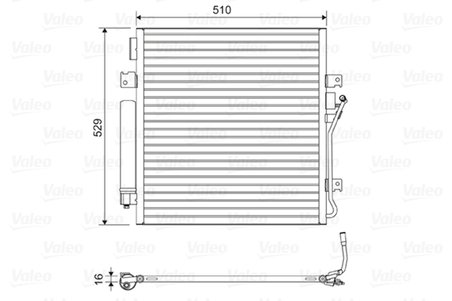 RADIATOR CLIMATIZARE VALEO 814163 - Compatibil cu DODGE, JEEP