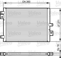 RADIATOR CLIMATIZARE VALEO 814167 - Compatibil cu PORSCHE