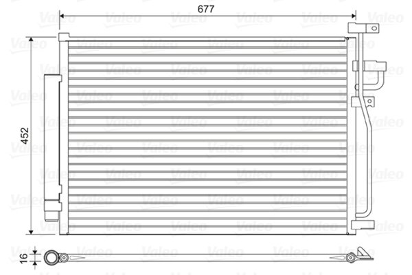 Radiator climatizare Valeo 814166
