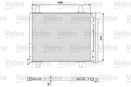 RADIATOR CLIMATIZARE VALEO 814168 - Compatibil cu SEAT, SKODA, VW