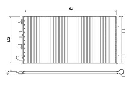 RADIATOR CLIMATIZARE VALEO 814178 - Compatibil cu DACIA, RENAULT