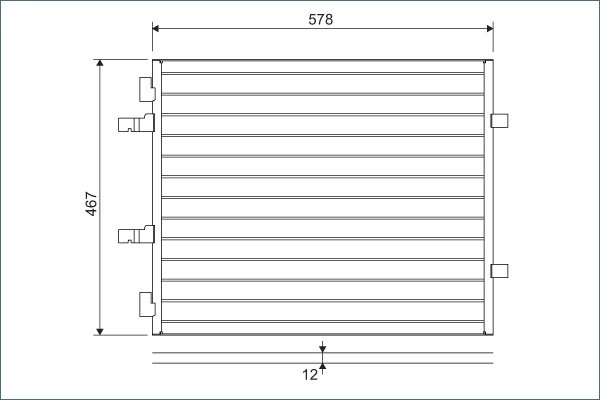 RADIATOR CLIMATIZARE VALEO 814172 - Compatibil cu OPEL, RENAULT, VAUXHALL