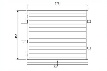 RADIATOR CLIMATIZARE VALEO 814172 - Compatibil cu OPEL, RENAULT, VAUXHALL