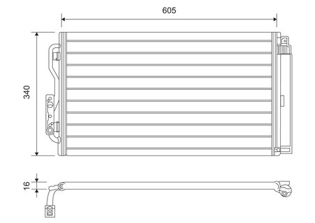 RADIATOR CLIMATIZARE VALEO 814191 - Compatibil cu BMW, BMW (BRILLIANCE)