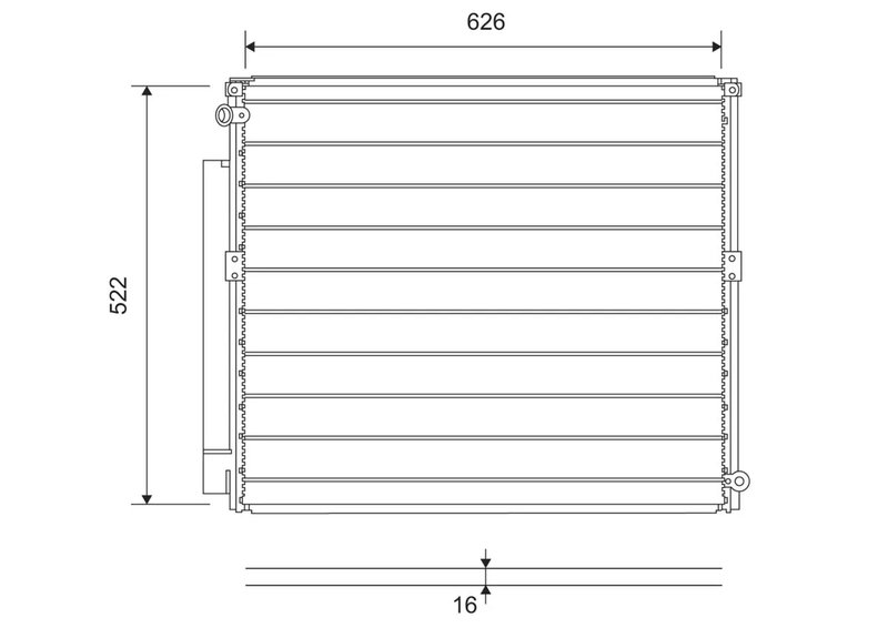 RADIATOR CLIMATIZARE VALEO 814203 - Compatibil cu TOYOTA