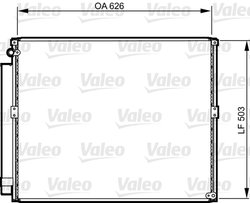 Radiator climatizare Valeo 814236