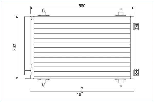 Radiator climatizare Valeo 814366
