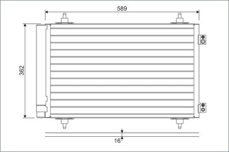 Radiator climatizare Valeo 814366
