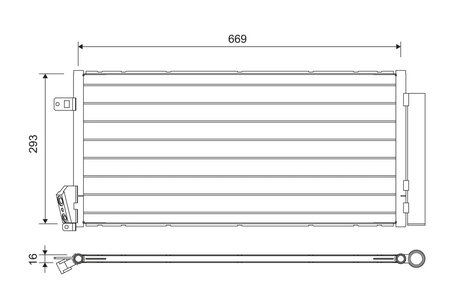 RADIATOR CLIMATIZARE VALEO 814377 - Compatibil cu FIAT, OPEL, VAUXHALL