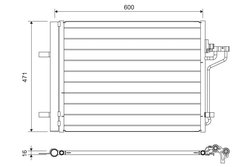 RADIATOR CLIMATIZARE VALEO 814390 - Compatibil cu FORD, FORD AUSTRALIA