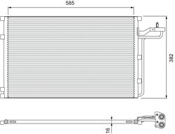 Radiator climatizare Valeo 814416