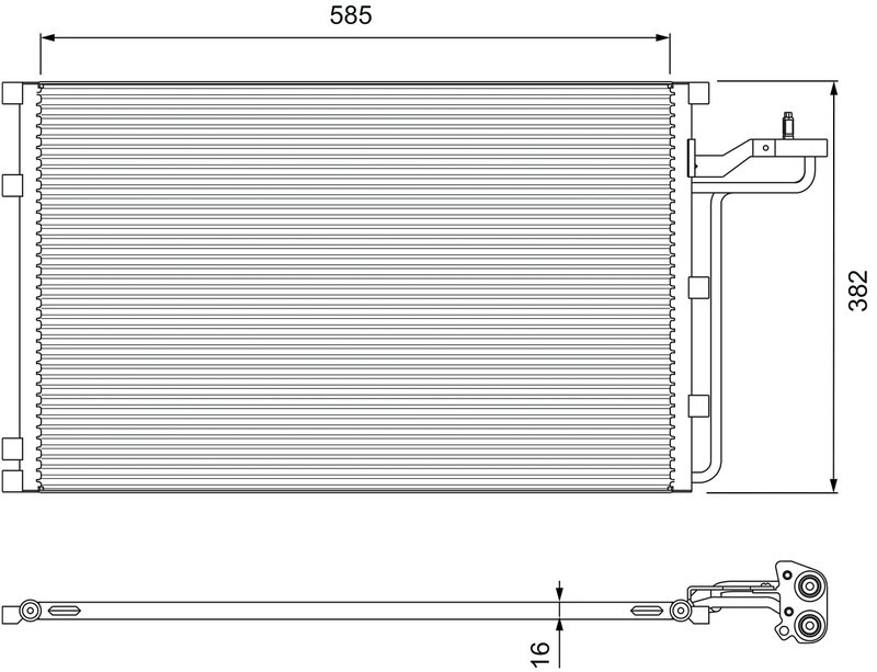 RADIATOR CLIMATIZARE VALEO 814416 - Compatibil cu VOLVO