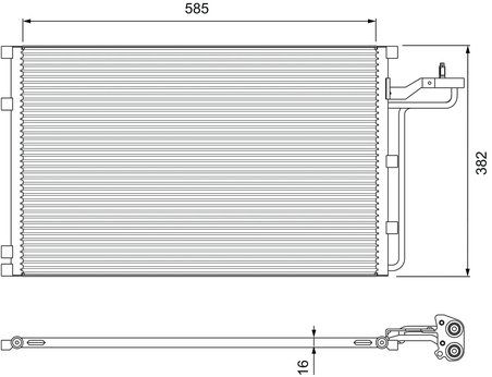 RADIATOR CLIMATIZARE VALEO 814416 - Compatibil cu VOLVO