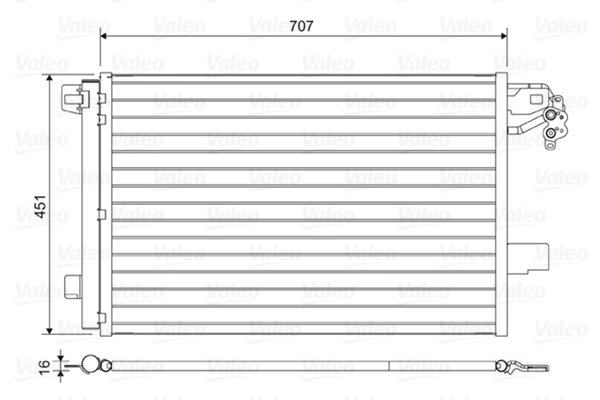 Radiator climatizare Valeo 814461
