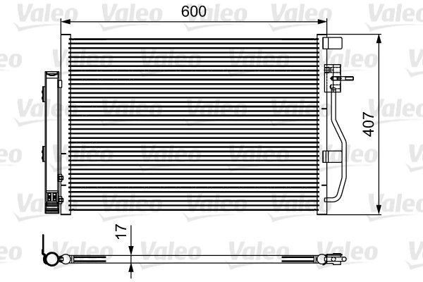 RADIATOR CLIMATIZARE VALEO 814478 - Compatibil cu CHEVROLET, OPEL