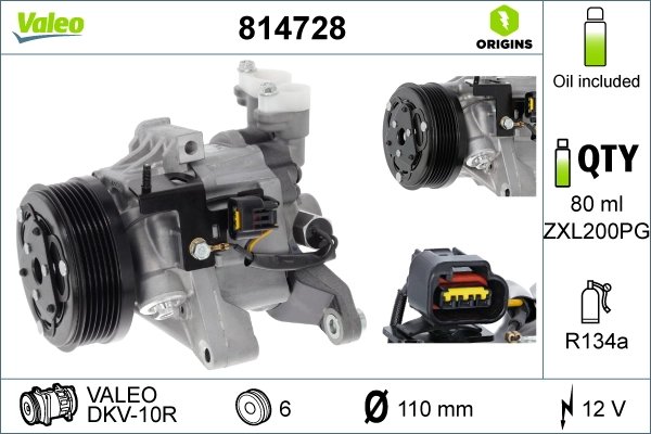 Compresor climatizare Valeo 814728