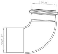 RACORD EVACUARE DINEX 81683 - Piesa auto compatibila cu mai multe marci