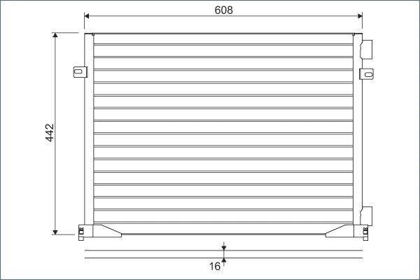 RADIATOR CLIMATIZARE VALEO 817577 - Compatibil cu NISSAN, OPEL, RENAULT, VAUXHALL