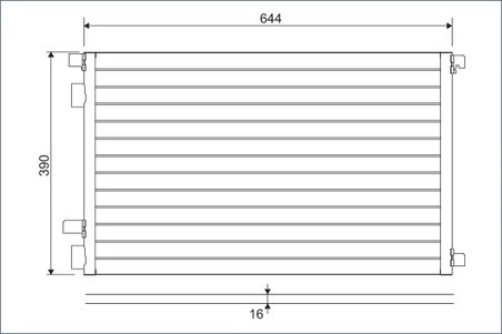 RADIATOR CLIMATIZARE VALEO 817608 - Compatibil cu RENAULT