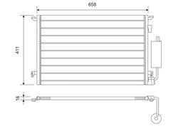 RADIATOR CLIMATIZARE VALEO 817648 - Compatibil cu OPEL, VAUXHALL