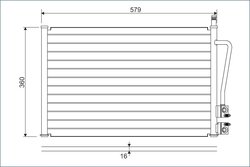 RADIATOR CLIMATIZARE VALEO 817664 - Compatibil cu FORD, FORD AUSTRALIA