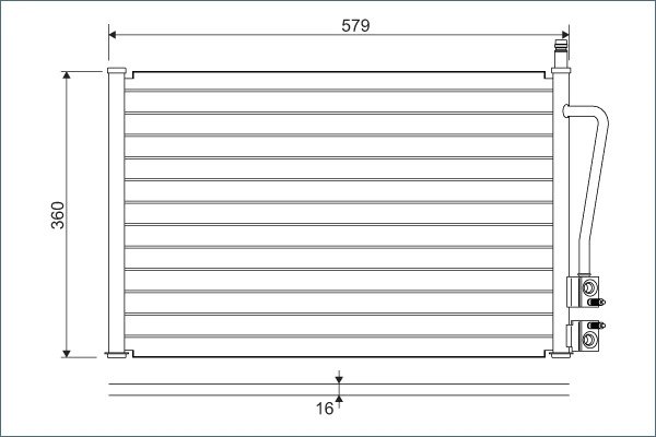 RADIATOR CLIMATIZARE VALEO 817664 - Compatibil cu FORD, FORD AUSTRALIA