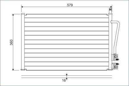 RADIATOR CLIMATIZARE VALEO 817664 - Compatibil cu FORD, FORD AUSTRALIA
